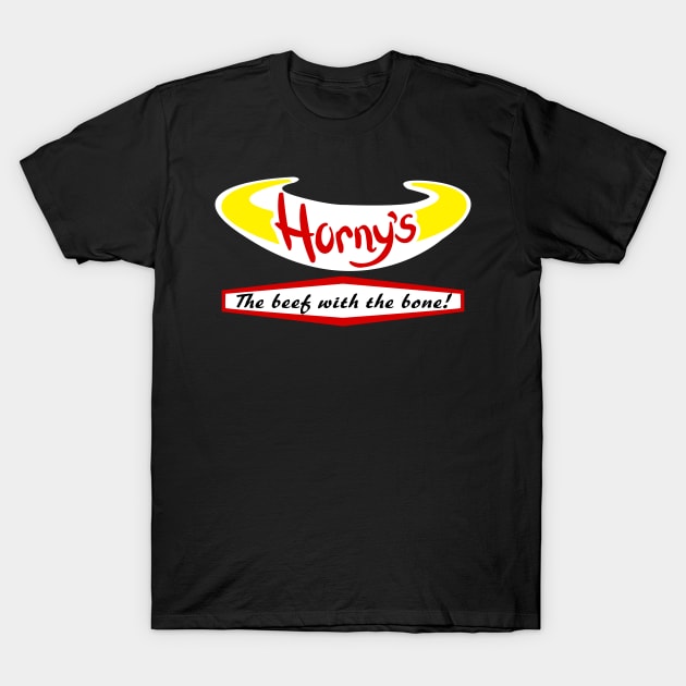 Horny's Burgers T-Shirt by Destro